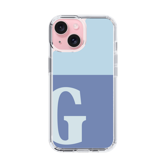 Slim Protection Case［ Original - initial two tone - G blue ］