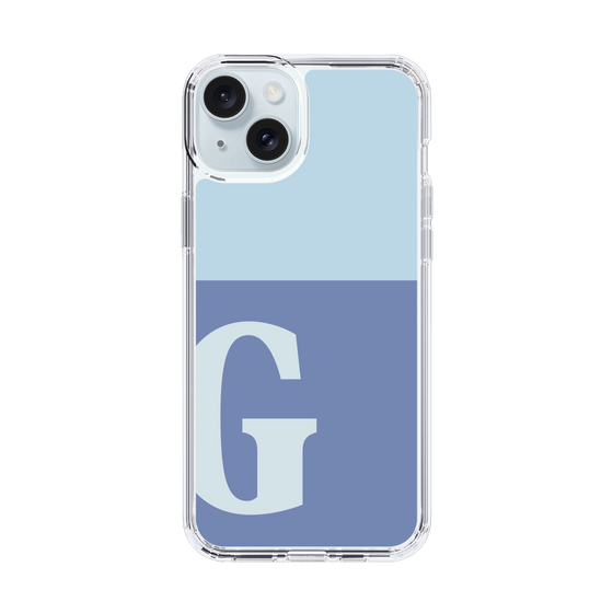 Slim Protection Case［ Original - initial two tone - G blue ］