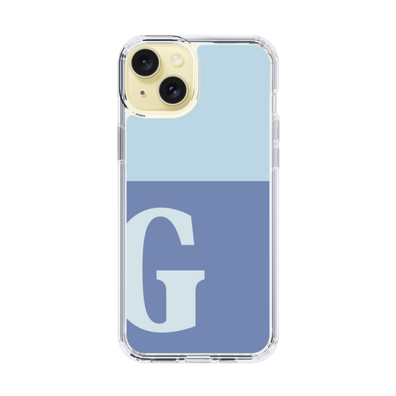 Slim Protection Case［ Original - initial two tone - G blue ］
