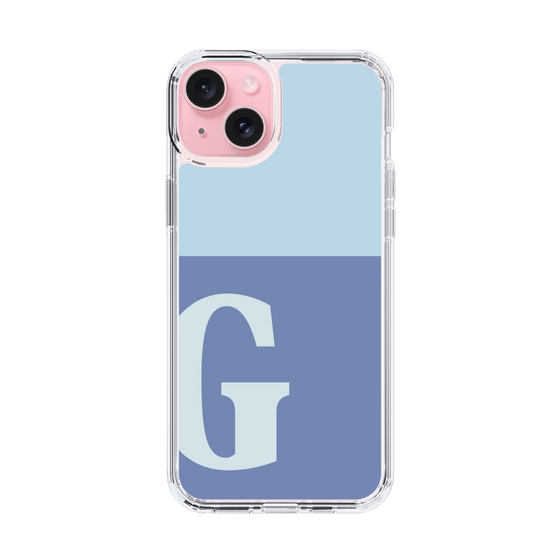 Slim Protection Case［ Original - initial two tone - G blue ］