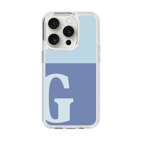 Slim Protection Case［ Original - initial two tone - G blue ］