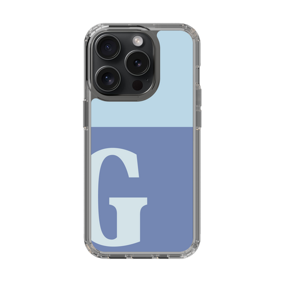 Slim Protection Case［ Original - initial two tone - G blue ］