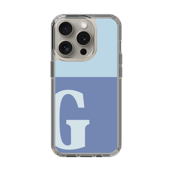 Slim Protection Case［ Original - initial two tone - G blue ］