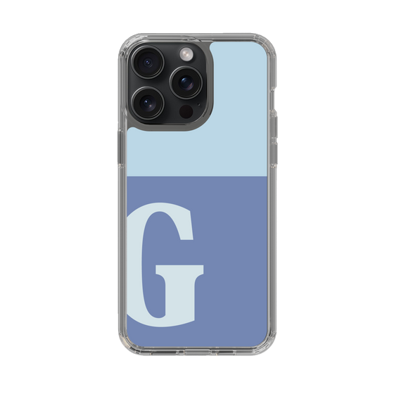 Slim Protection Case［ Original - initial two tone - G blue ］