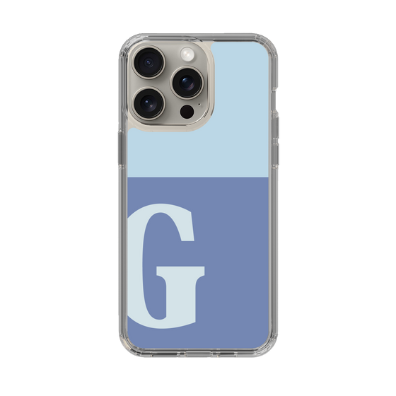 Slim Protection Case［ Original - initial two tone - G blue ］