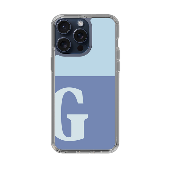 Slim Protection Case［ Original - initial two tone - G blue ］
