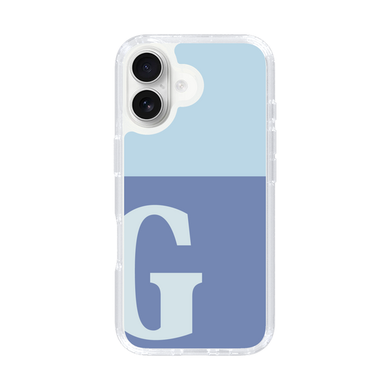 Slim Protection Case［ オリジナル - initial two tone - G blue ］
