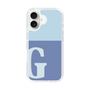 Slim Protection Case［ オリジナル - initial two tone - G blue ］