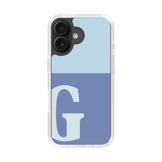 Slim Protection Case［ オリジナル - initial two tone - G blue ］