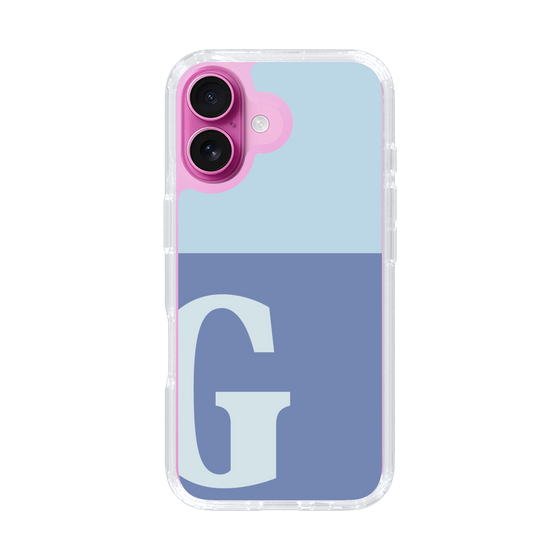 Slim Protection Case［ オリジナル - initial two tone - G blue ］