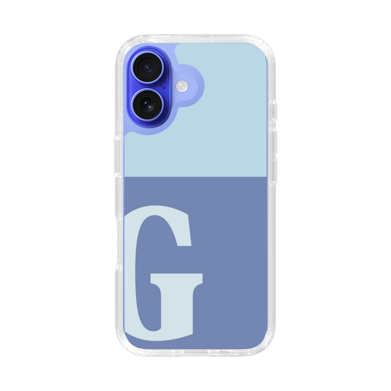 Slim Protection Case［ オリジナル - initial two tone - G blue ］