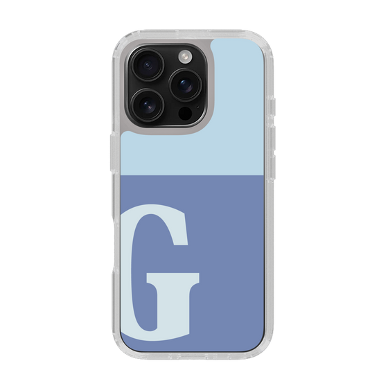 Slim Protection Case［ オリジナル - initial two tone - G blue ］
