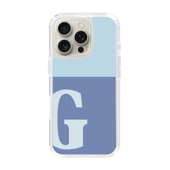 Slim Protection Case［ オリジナル - initial two tone - G blue ］