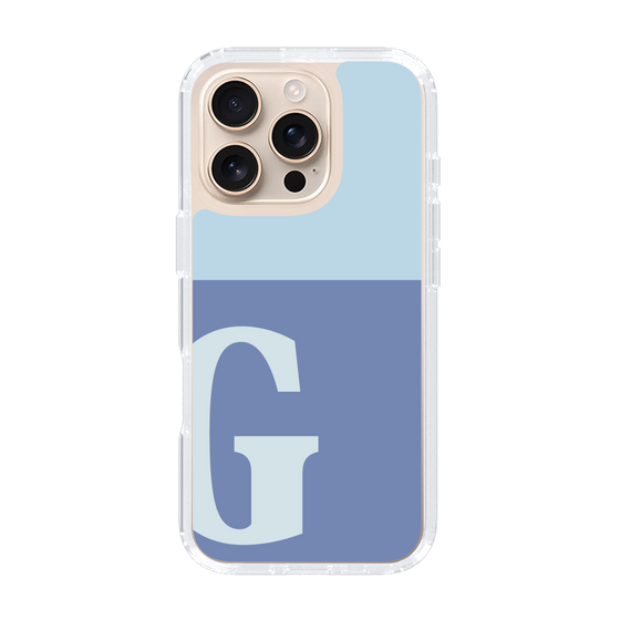 Slim Protection Case［ オリジナル - initial two tone - G blue ］