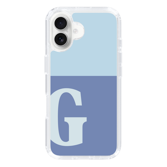 Slim Protection Case［ オリジナル - initial two tone - G blue ］