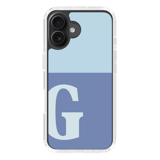 Slim Protection Case［ オリジナル - initial two tone - G blue ］