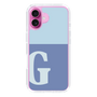Slim Protection Case［ オリジナル - initial two tone - G blue ］