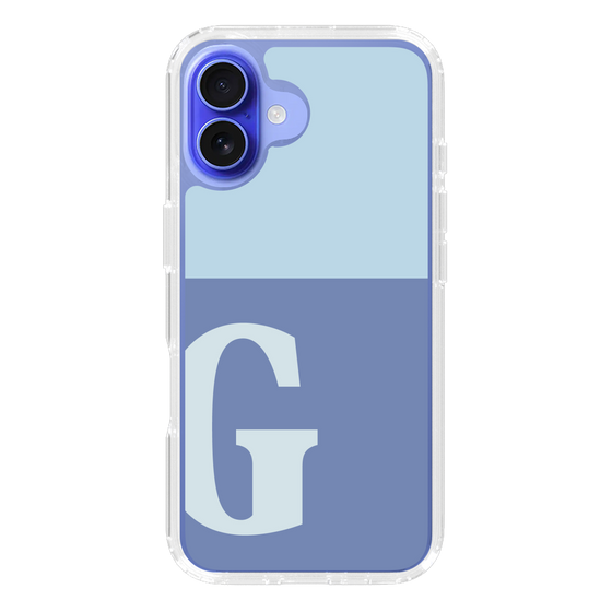 Slim Protection Case［ オリジナル - initial two tone - G blue ］