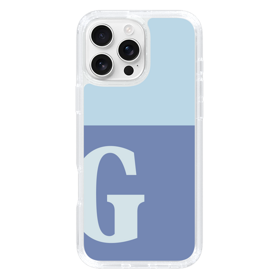 Slim Protection Case［ オリジナル - initial two tone - G blue ］
