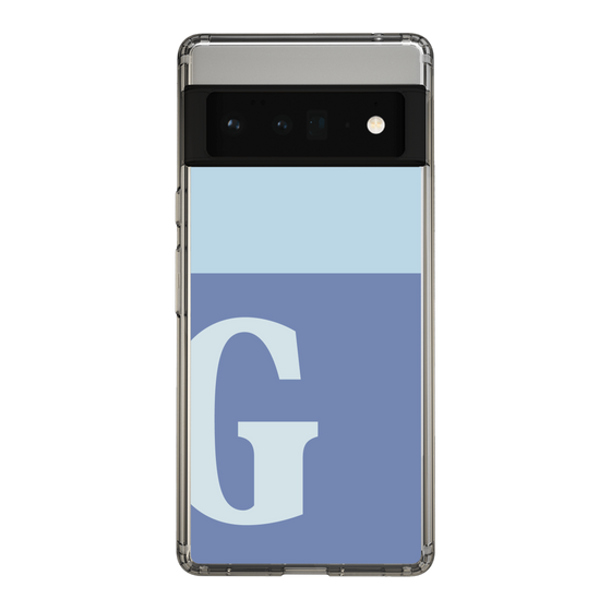 Slim Protection Case［ Original - initial two tone - G blue ］