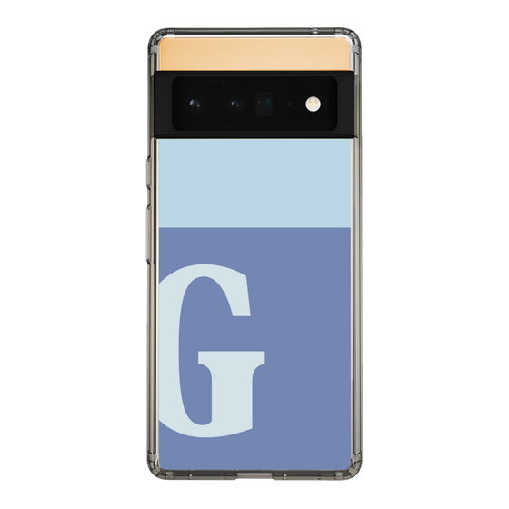 Slim Protection Case［ Original - initial two tone - G blue ］