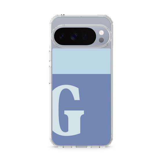Slim Protection Case［ Original - initial two tone - G blue ］