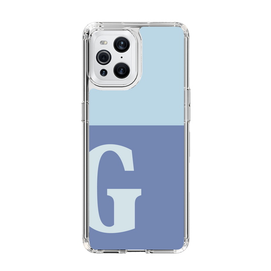 Slim Protection Case［ Original - initial two tone - G blue ］