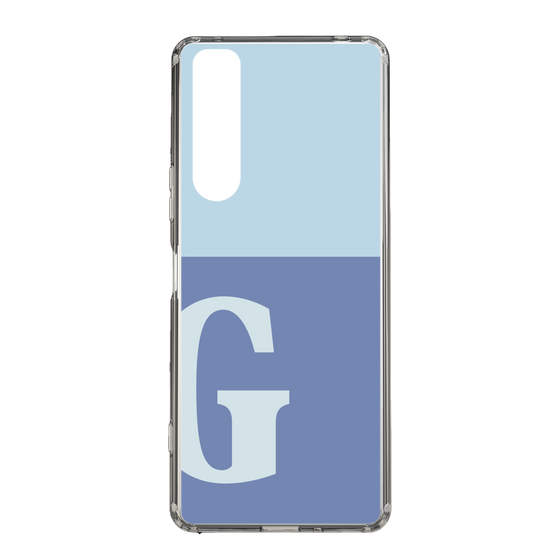 Slim Protection Case［ Original - initial two tone - G blue ］