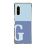 Slim Protection Case［ Original - initial two tone - G blue ］