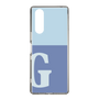 Slim Protection Case［ Original - initial two tone - G blue ］