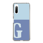 Slim Protection Case［ Original - initial two tone - G blue ］