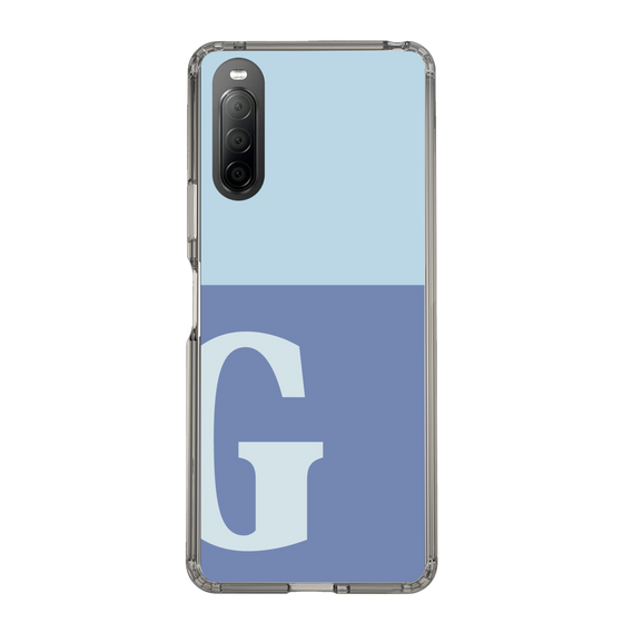 Slim Protection Case［ Original - initial two tone - G blue ］