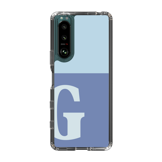 Slim Protection Case［ Original - initial two tone - G blue ］