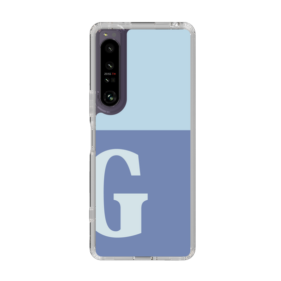 Slim Protection Case［ Original - initial two tone - G blue ］