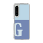 Slim Protection Case［ Original - initial two tone - G blue ］
