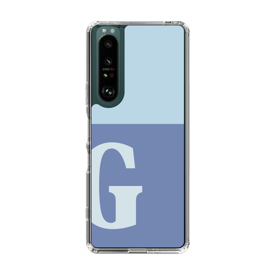 Slim Protection Case［ Original - initial two tone - G blue ］