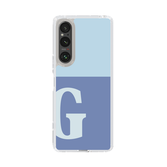 Slim Protection Case［ Original - initial two tone - G blue ］