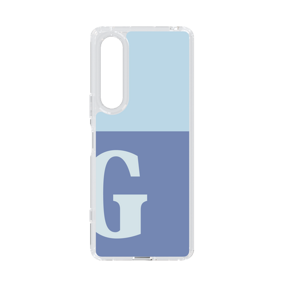 Slim Protection Case［ Original - initial two tone - G blue ］