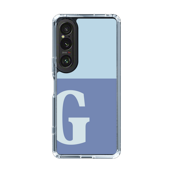 Slim Protection Case［ Original - initial two tone - G blue ］