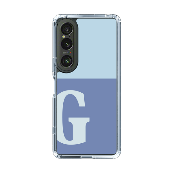 Slim Protection Case［ Original - initial two tone - G blue ］