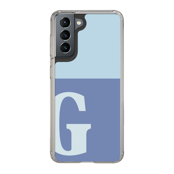 Slim Protection Case［ Original - initial two tone - G blue ］