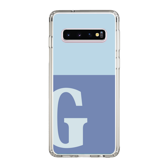 Slim Protection Case［ Original - initial two tone - G blue ］