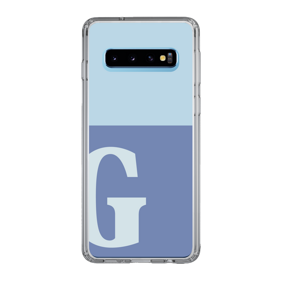 Slim Protection Case［ Original - initial two tone - G blue ］