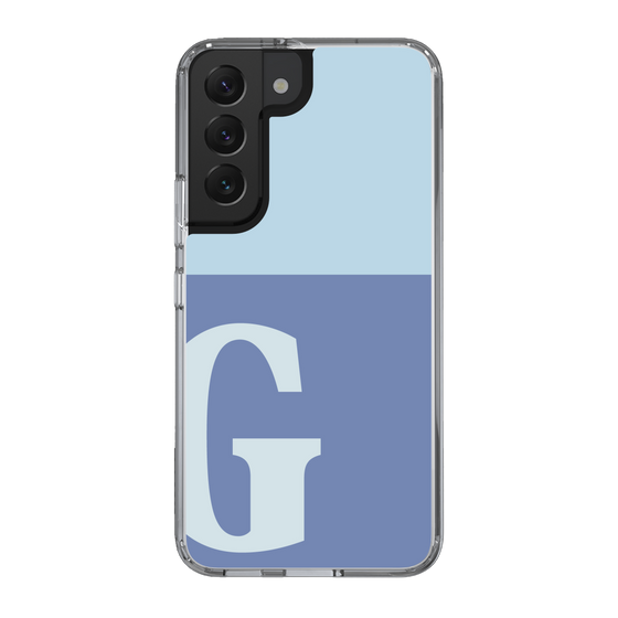 Slim Protection Case［ Original - initial two tone - G blue ］