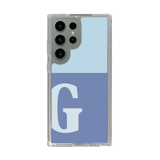 Slim Protection Case［ Original - initial two tone - G blue ］