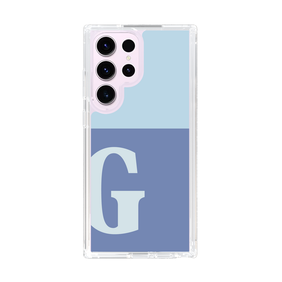 Slim Protection Case［ Original - initial two tone - G blue ］