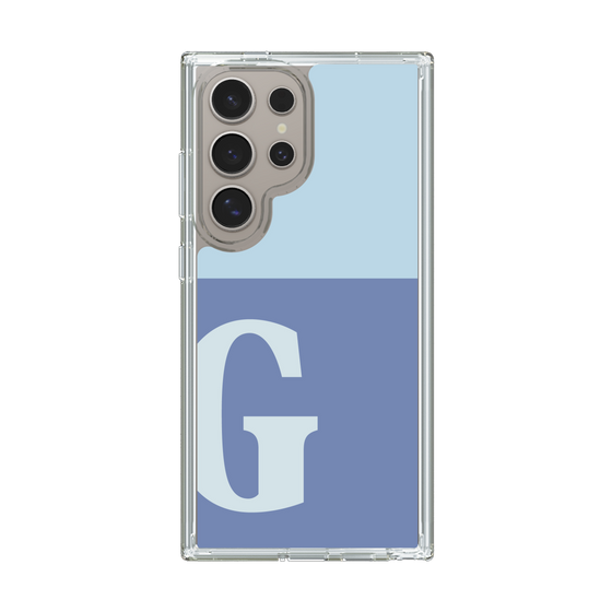 Slim Protection Case［ Original - initial two tone - G blue ］