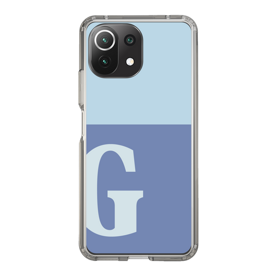 Slim Protection Case［ Original - initial two tone - G blue ］