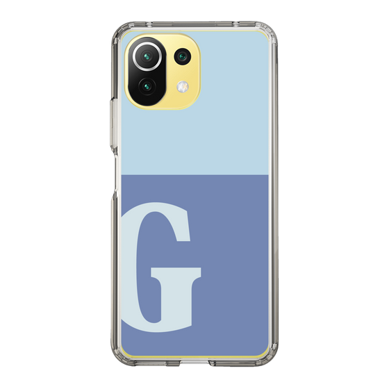 Slim Protection Case［ Original - initial two tone - G blue ］