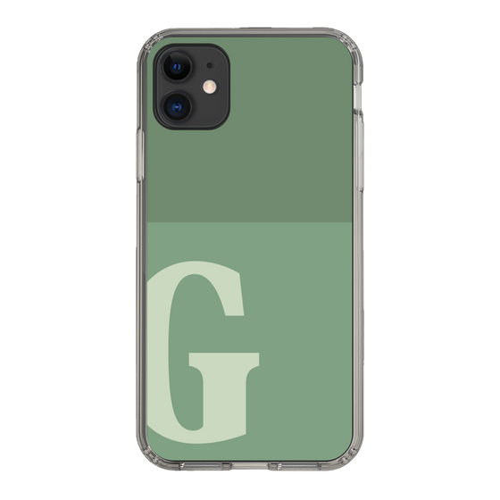 Slim Protection Case［ Original - initial two tone - G green ］